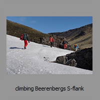 climbing Beerenbergs S-flank